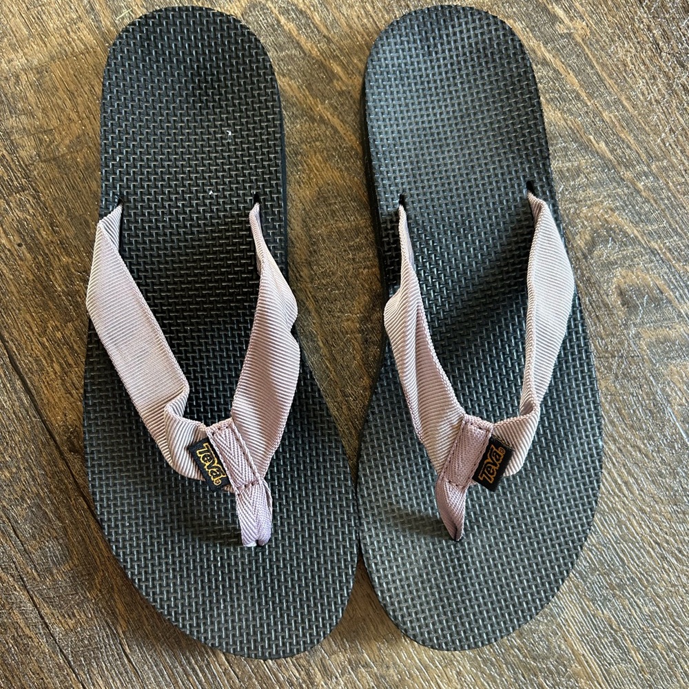 Teva Black and Light Purple Sandals, woman’s size 8